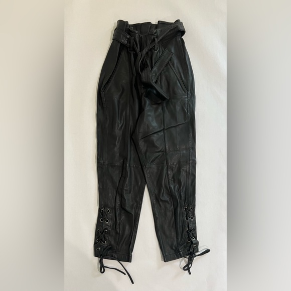 Marissa Webb Pants - NWOT Marissa Webb Kitana Leather Pants in Black